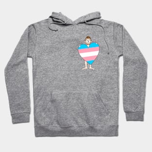 Trans Pride Heart Hoodie